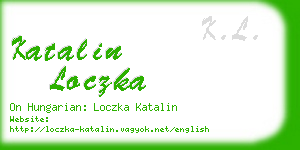 katalin loczka business card